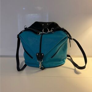 Sonoma - EUC - Large Pebbled Leather Teal Backpack